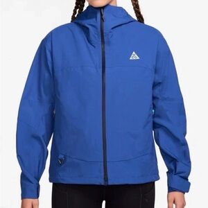 Nike Air ACG Morpho Storm-Fit ADV Rain Jacket Blue Women Sz Small